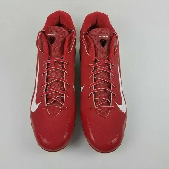 Nike Air Huarache Pro Low Metal Baseball Cleats Men Size 16 Red White 599233-611 main image 4